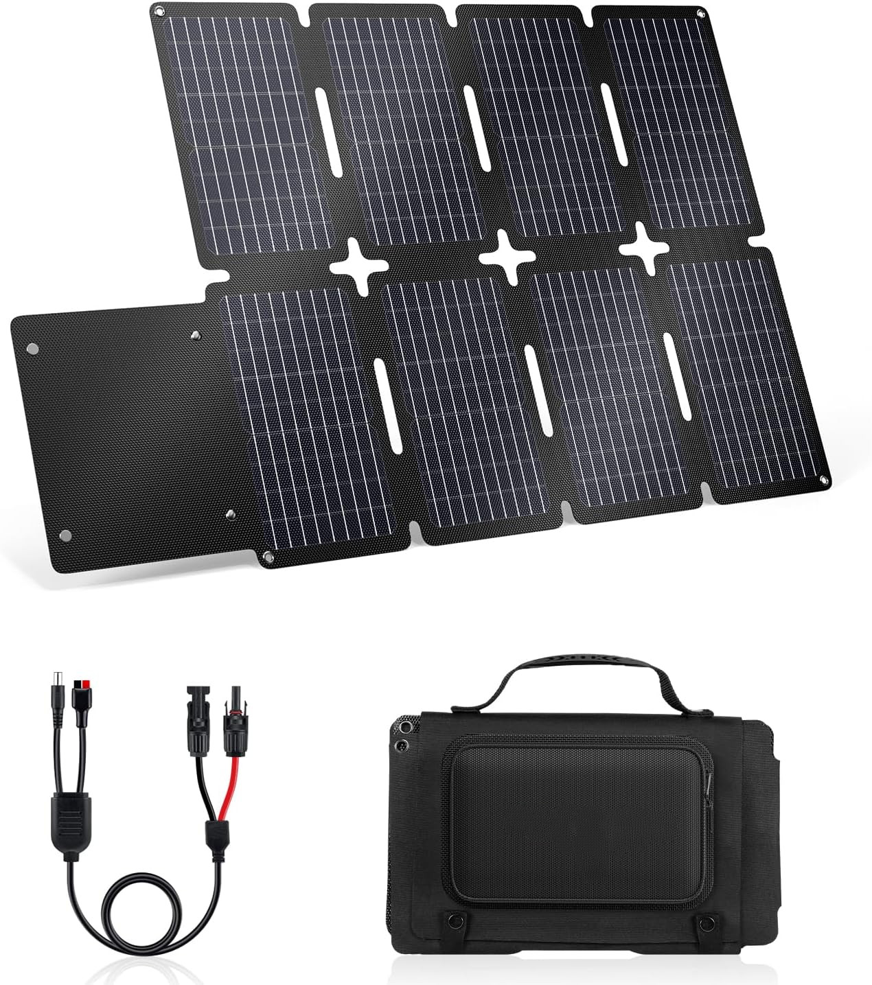 100W Portable Solar Panel 20V Foldable Charger for Power Station Camping RV Kit