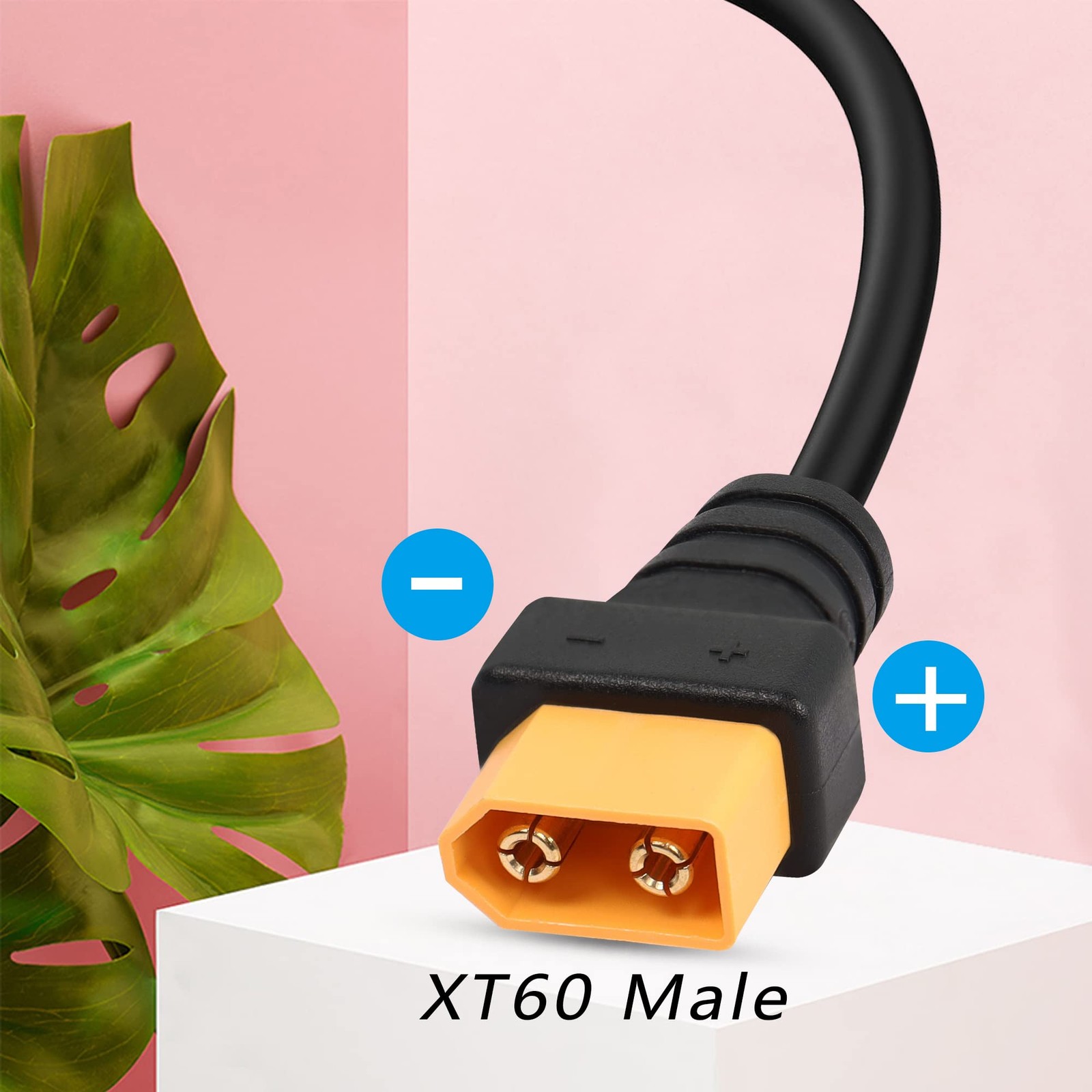 DC 8mm to XT60 Power Cable, 5Ft DC7909 7.9mm x 5.5mm Female to XT-60 Male Ada…
