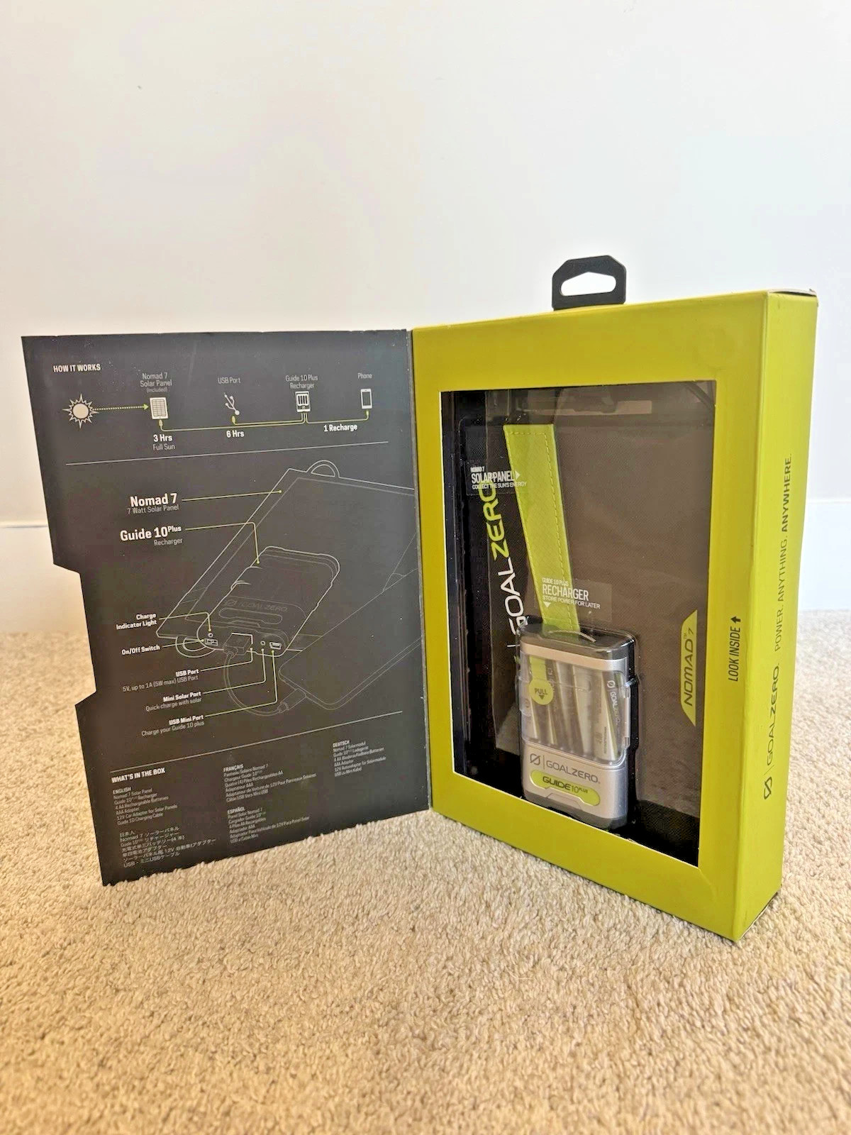 Goal Zero Guide 10 Plus Solar Recharging Kit w/ Nomad 7 Panel, Local Pickup