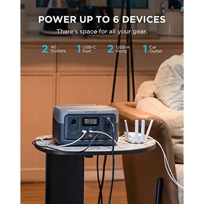 Portable Power Station 256Wh Fast Charging 600W Solar Generator Camping RVs New