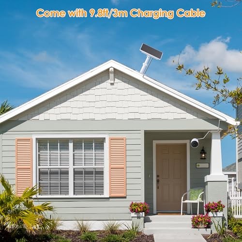 Solar Panel for Google Nest Camera,6W Solar Power Charger for Google 6W 1Pack