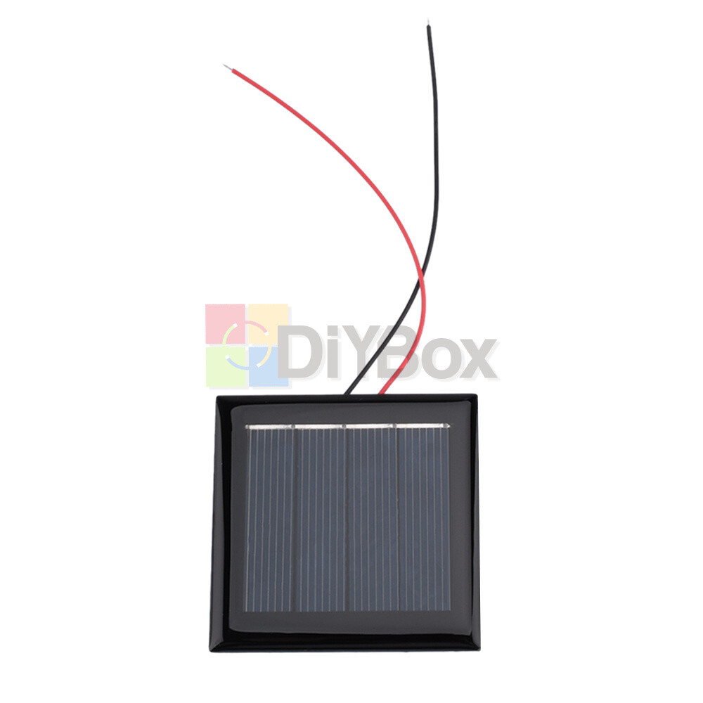 5Pcs 1.5/2/3/5V Solar Panel Polysilicon Module DIY Solar Panel w/Wire 60-150mA