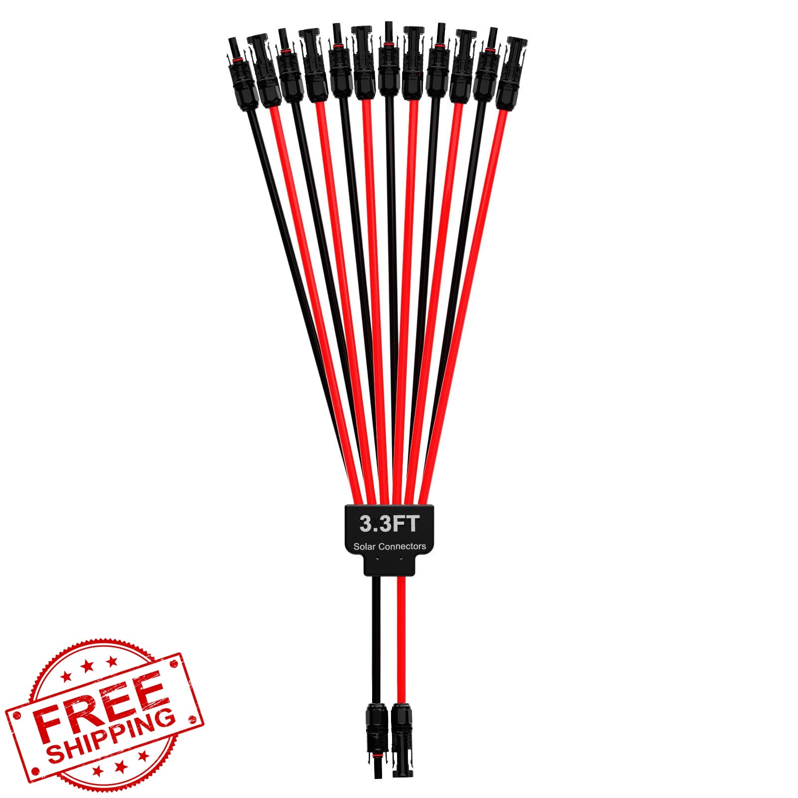 JXMXRPV Solar Connectors 6 Panels 1 PCS