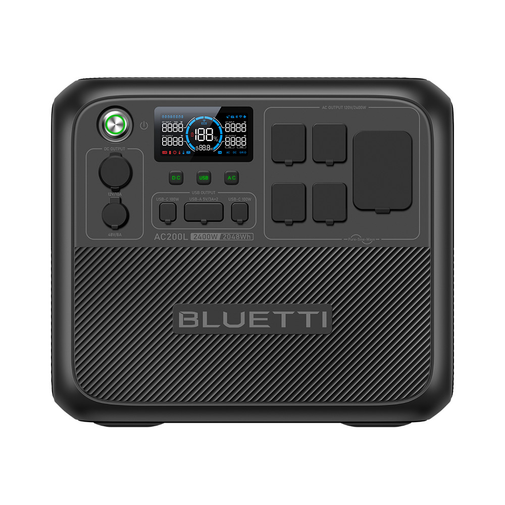 BLUETTI AC200L 2400W 2048Wh Portable Power Station for Camping/RV/Road Trip