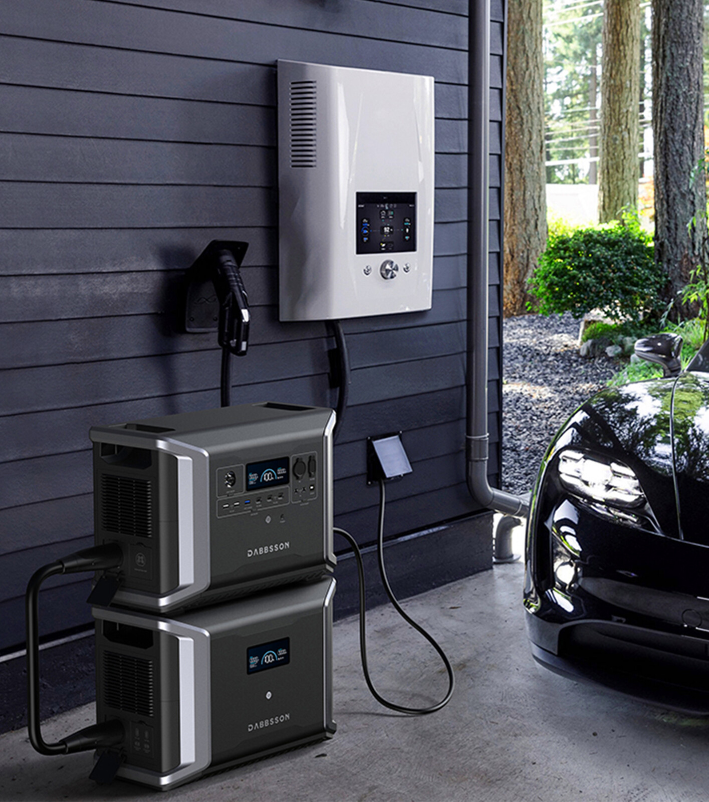 Dabbsson 2330Wh 2200W Power Station Solar Generator w/ Folding Solar Panel 210W