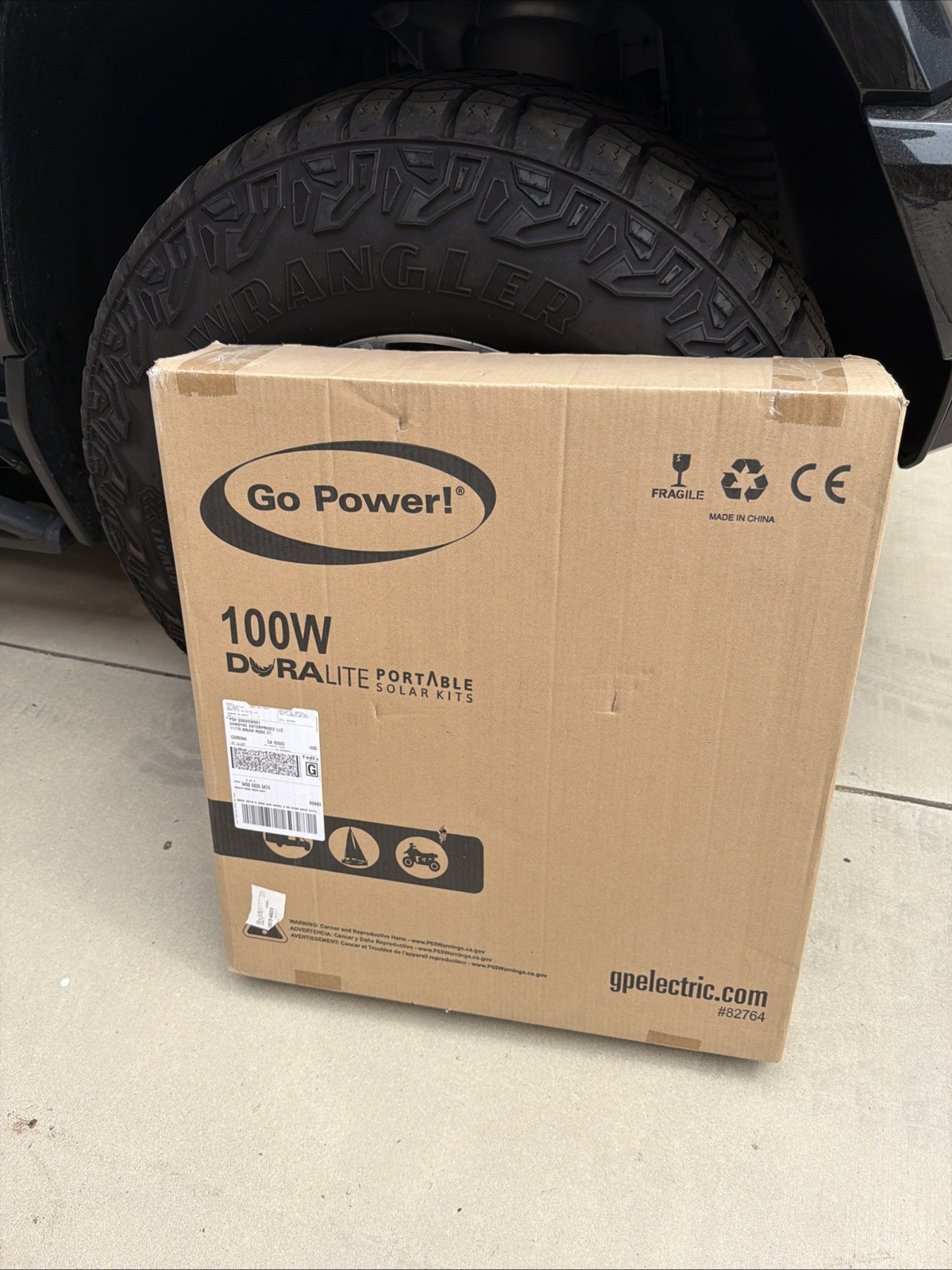 Go Power Duralit 100W Solar Panel Kit, 30A PWM #82764