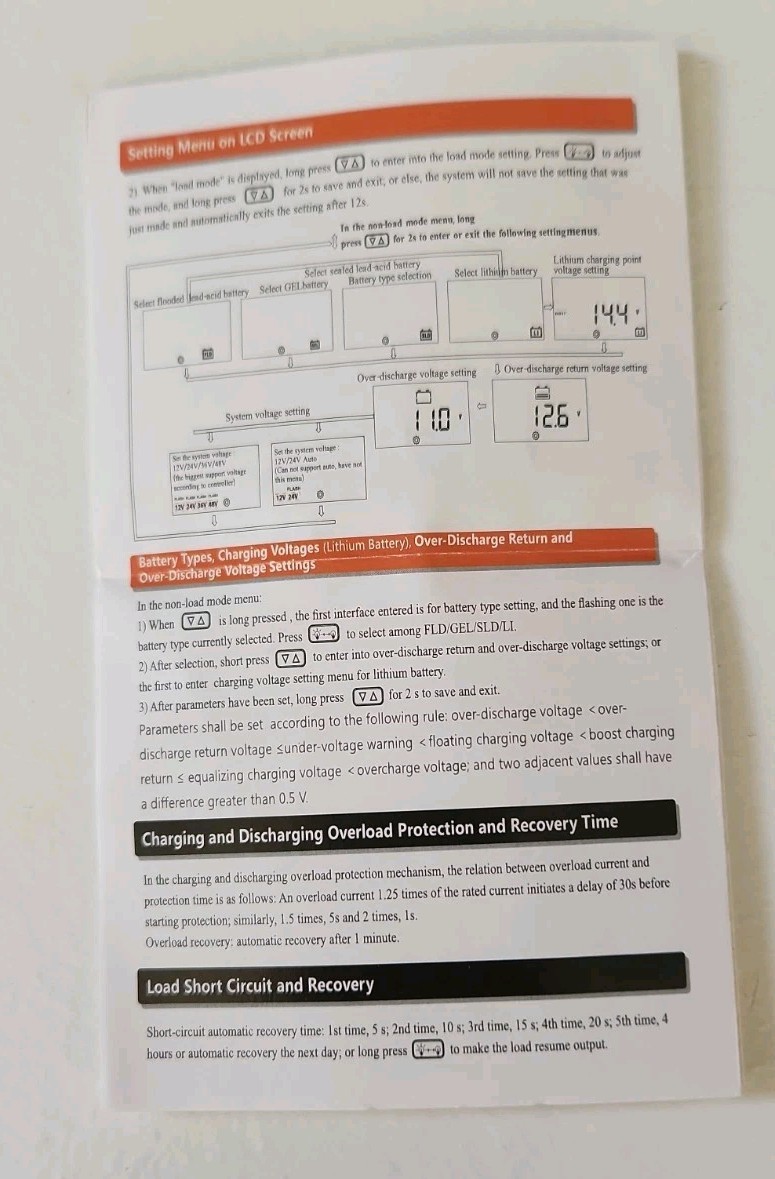 Rich Solar 30A PWM Charge Controller – 12V/24V AUTO – New IN BOX