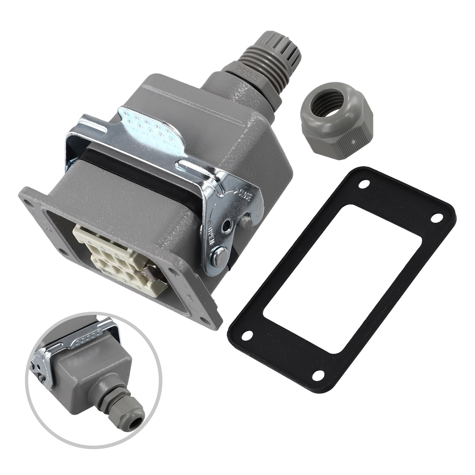 Dependable 6 Core Industrial Connector Rectangular Connector