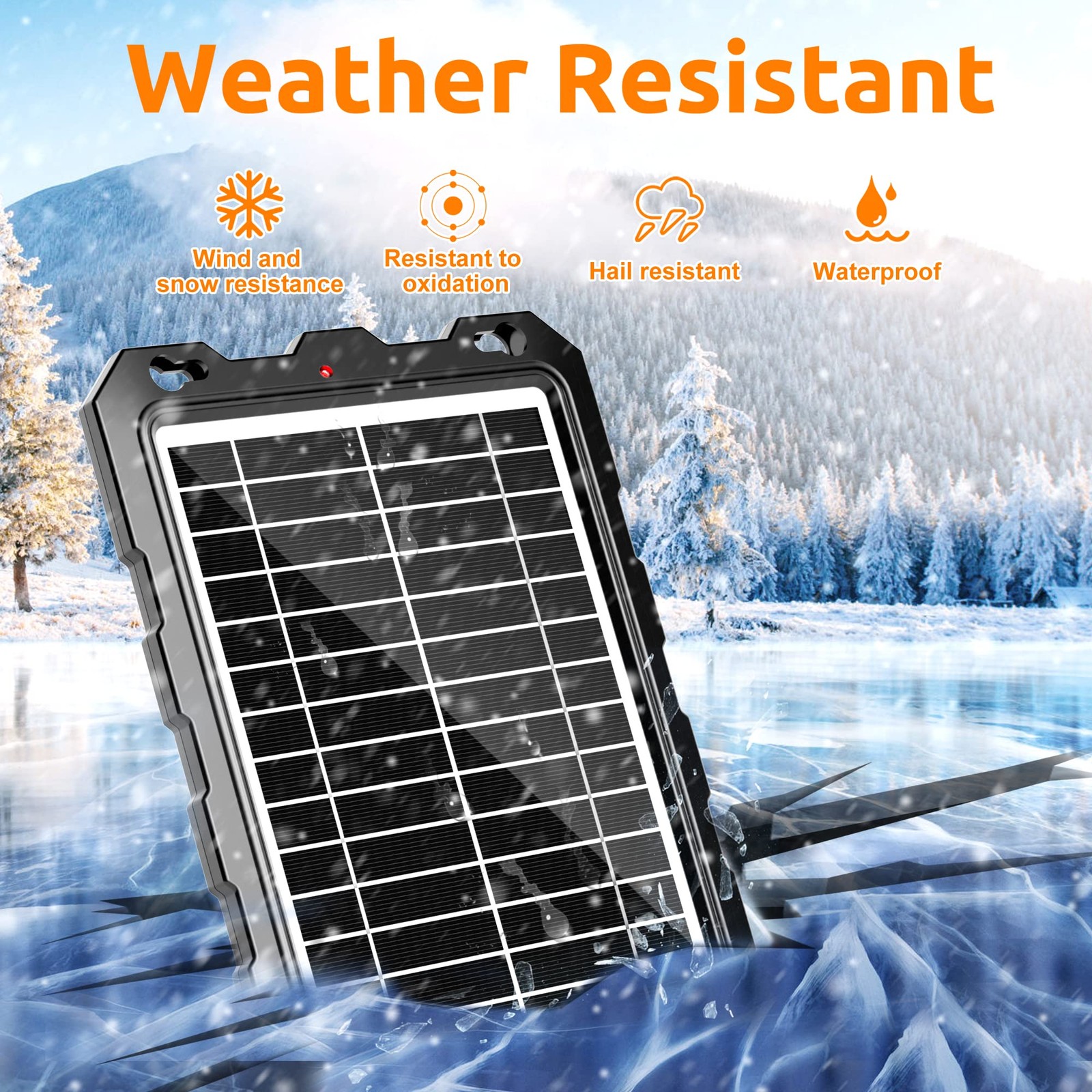 SUNAPEX 12V Solar Trickle Charger – Waterproof 10W Solar Battery Maintainer f…