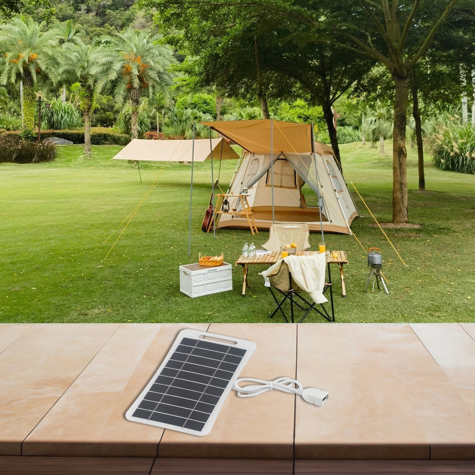 Green Energy Solar Panel Charger Portable Solar Charger Versatile Application
