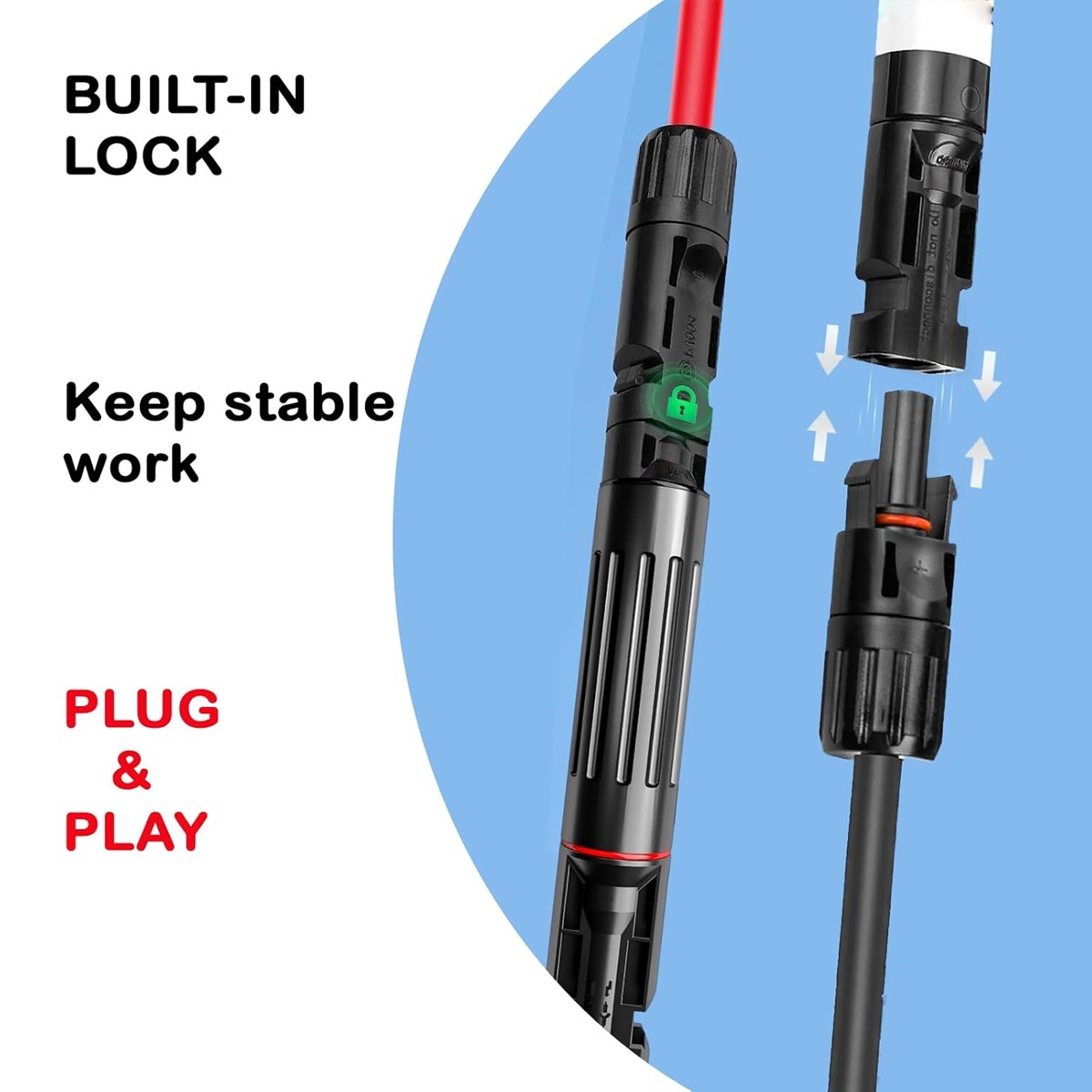1~10 Pieces Solar Fuses Connector Protection in-line Fuse Holder 10/15/20/30/32A