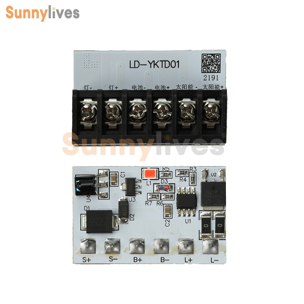 Solar Light Controller Board Auto On/Off Dusk to Dawn Remote Timer DC 3-24V