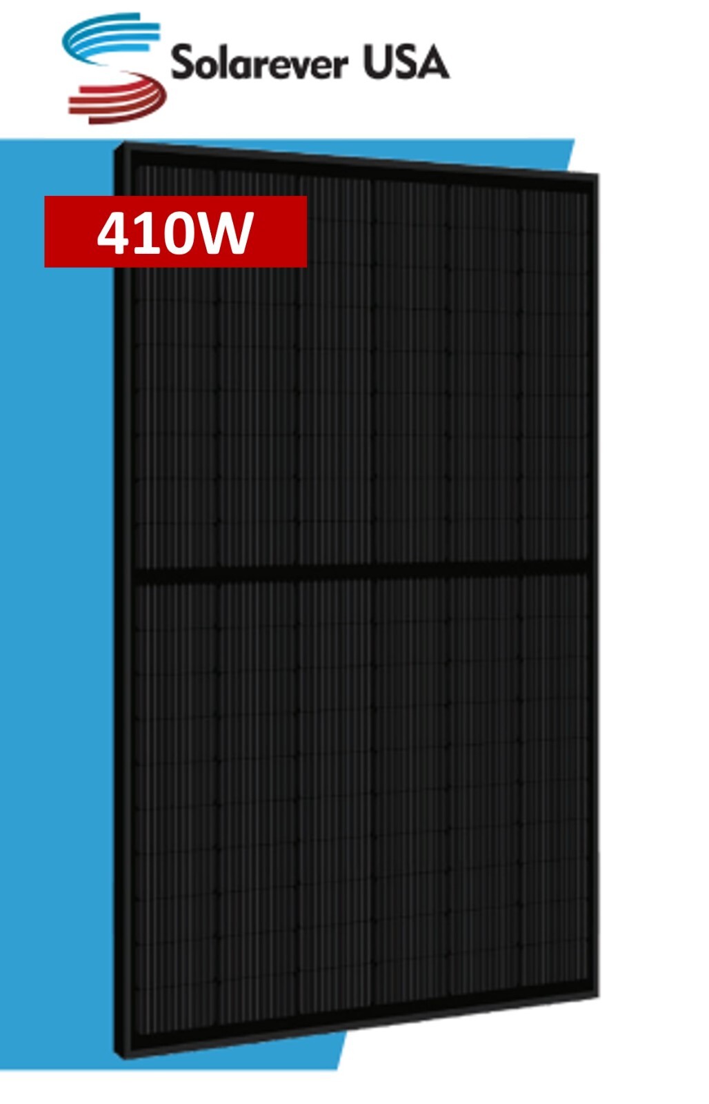 SolarEver 410W 108-Half Cell Mono Solar Panel – PICK UP ONLY