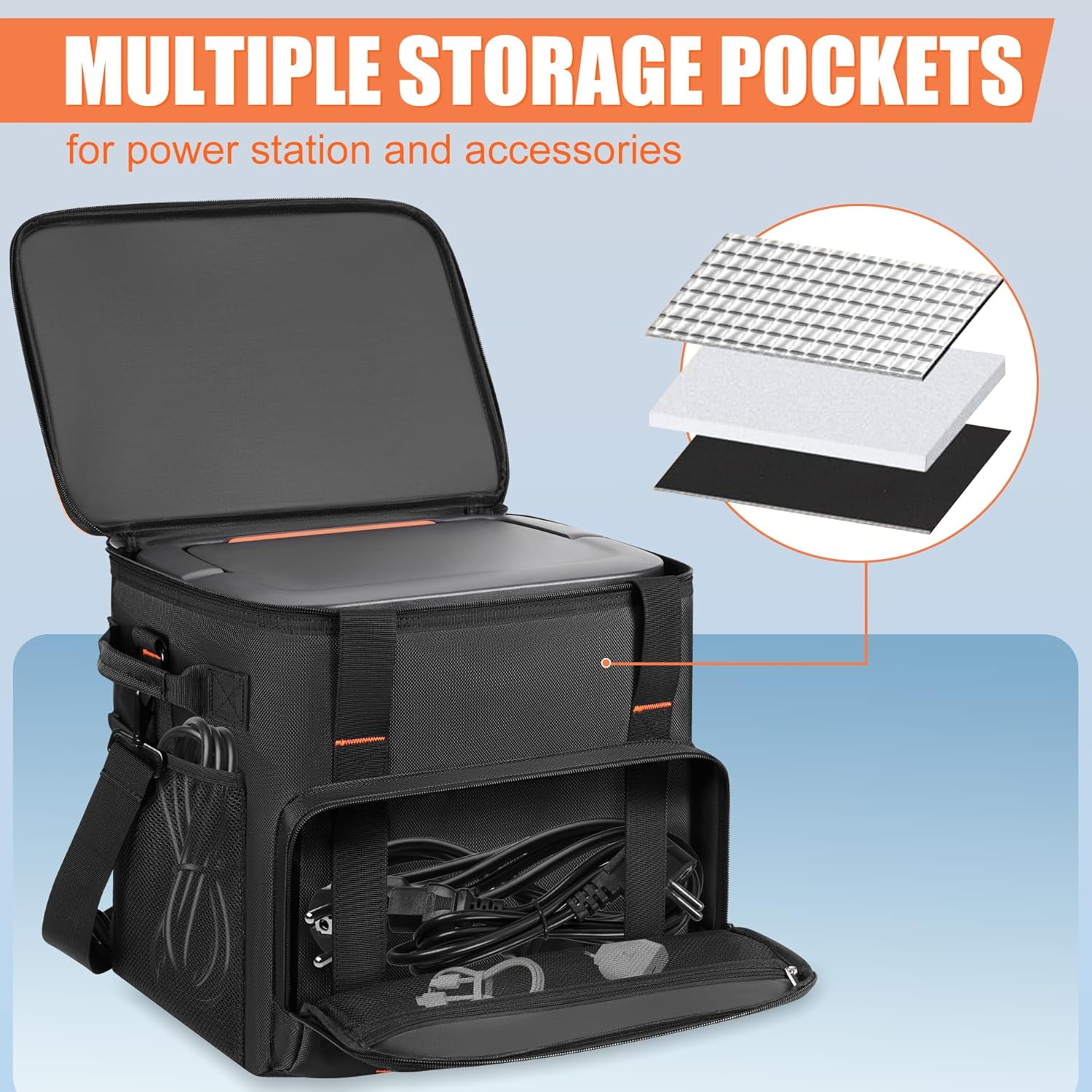Power Station Bag Compatible with Jackery Explorer 2000 V2/2000/2000 Pro/2000 Pr