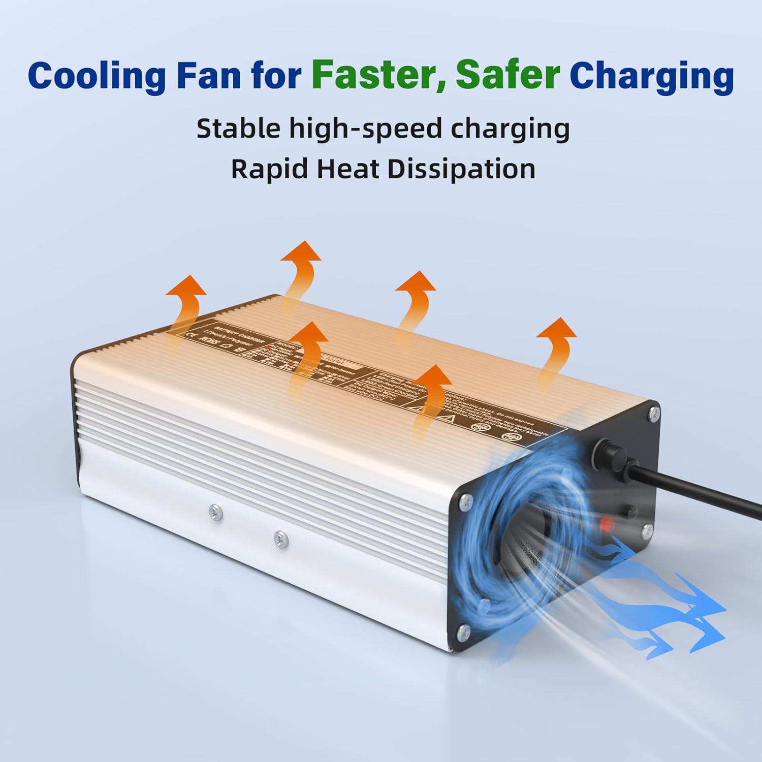 58.4V 5A, AC-DC Battery Charger, Dedicated Best Solution for 48V Lithium Iron Ph