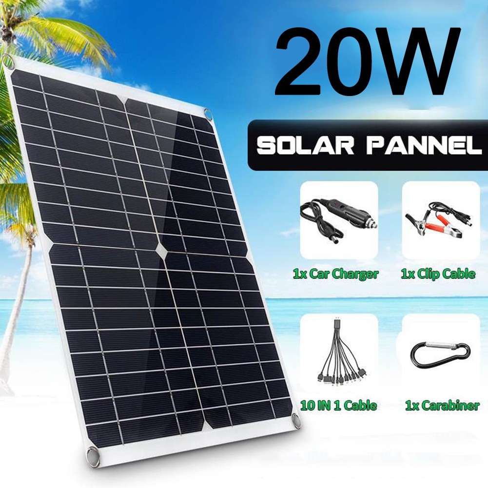 Dual USB Solar Panel 18V Solar Panel Environmentally Friendly PET Film