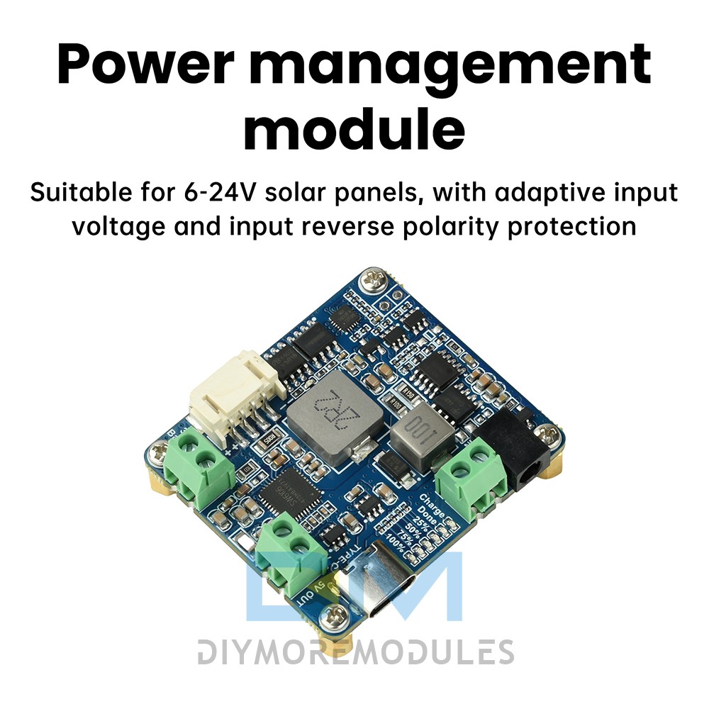 6-24V Solar Panel Power Management Module 5V 3A MPPT PD QC FCP SFCP Type-C