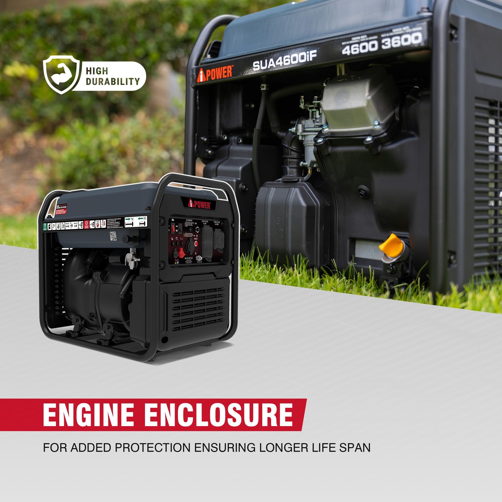 A-iPower 4600W RV-Ready Quiet Portable Inverter Generator Gas Powered, Ultra …