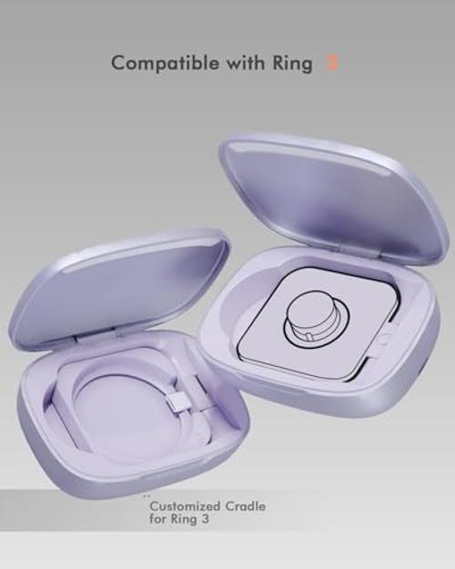 Updated Charging Case Compatible with Oura Ring 4 & 3 Charger, Wireless Power