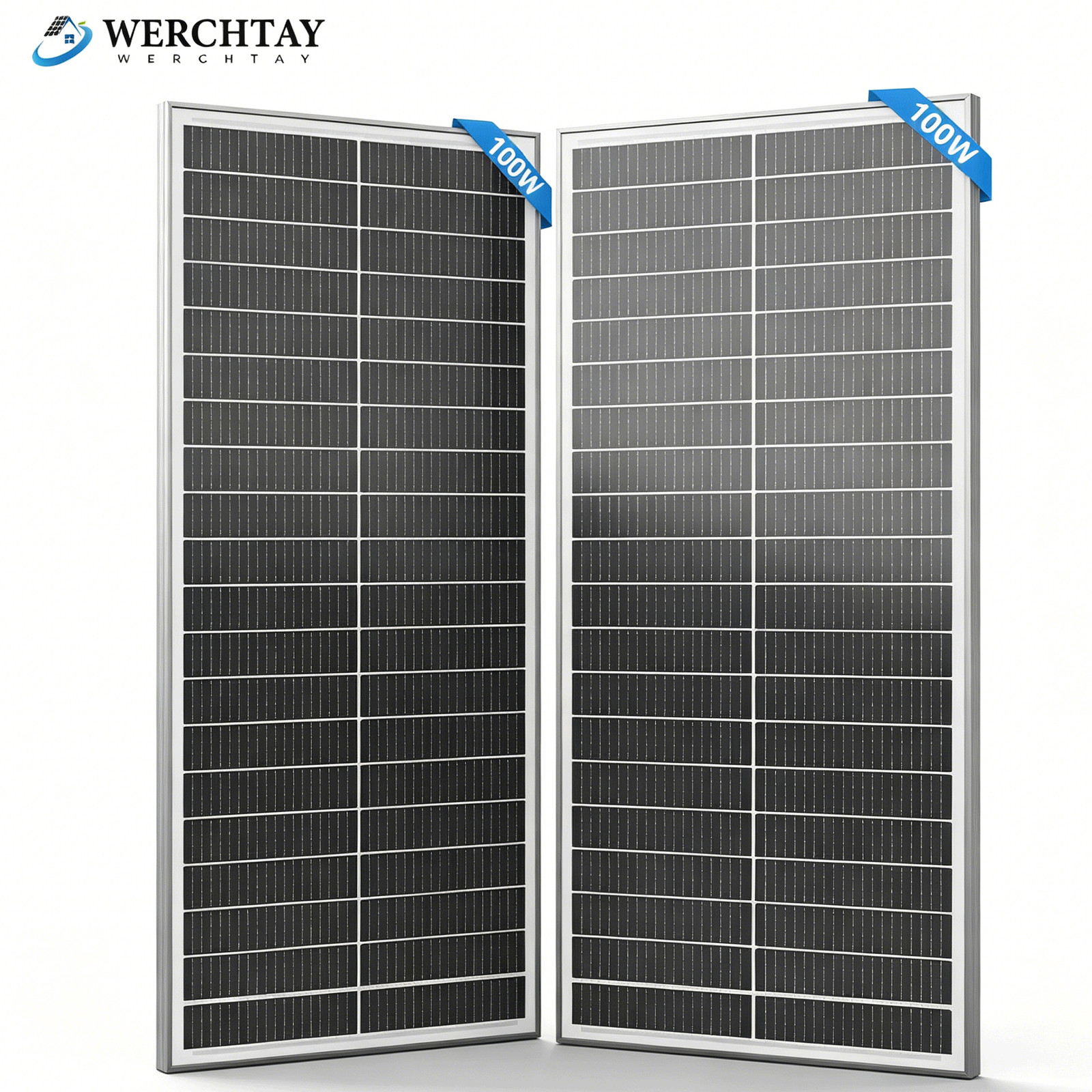 200W Solar Panel Mono 18BB N-Type Cell Module PV RV Boat Home Off Grid (2*100W)