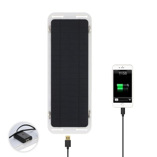 5W Solar Power Panel Maintainer 12V Battery Charger for RV Boat Car Motorcycle