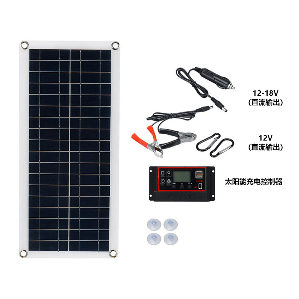 1000W Solar Panel Kit 100A Controller 12V Battery Charger Dual USB Caravan Boat