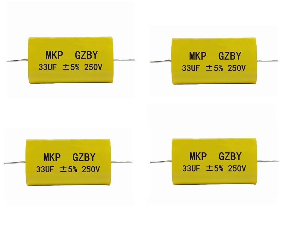 Audio Speaker Crossover Capacitor 33uF 250V MKP Polypropylene 4 Piece Package