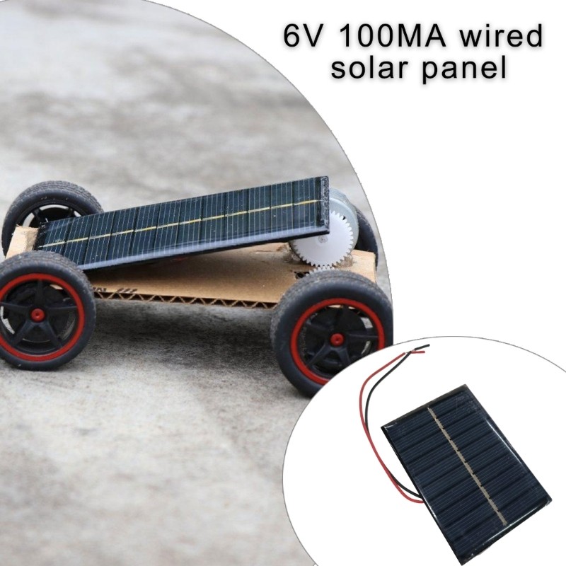 Mini Solar Panel 6V Polysilicon Charger Module Easy to Carry for DIY Projects