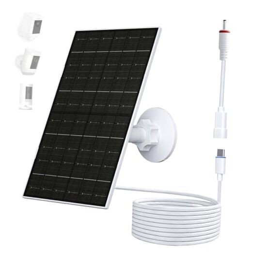 7W Solar Panel for Ring Camera, Solar Charger Compatible with Stick Up &