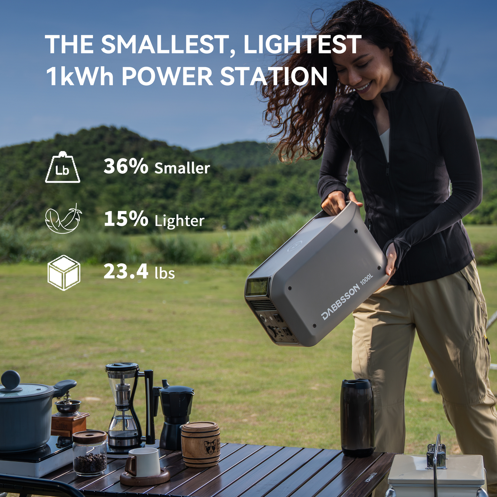 Dabbsson Power Station LiFePO4 Generator 300W-3000W Portable for RV Camping Home
