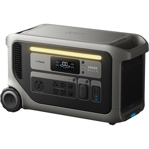 Anker SOLIX F3000 Black Outdoor Camping 3072Wh 3600W Portable Power Station