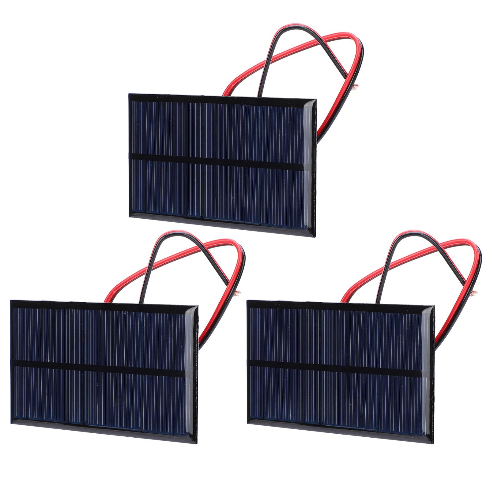 3pcs DC 6V 1W Solar Panel Cell Power Module Polycrystalline Silicon Solar Pa CET