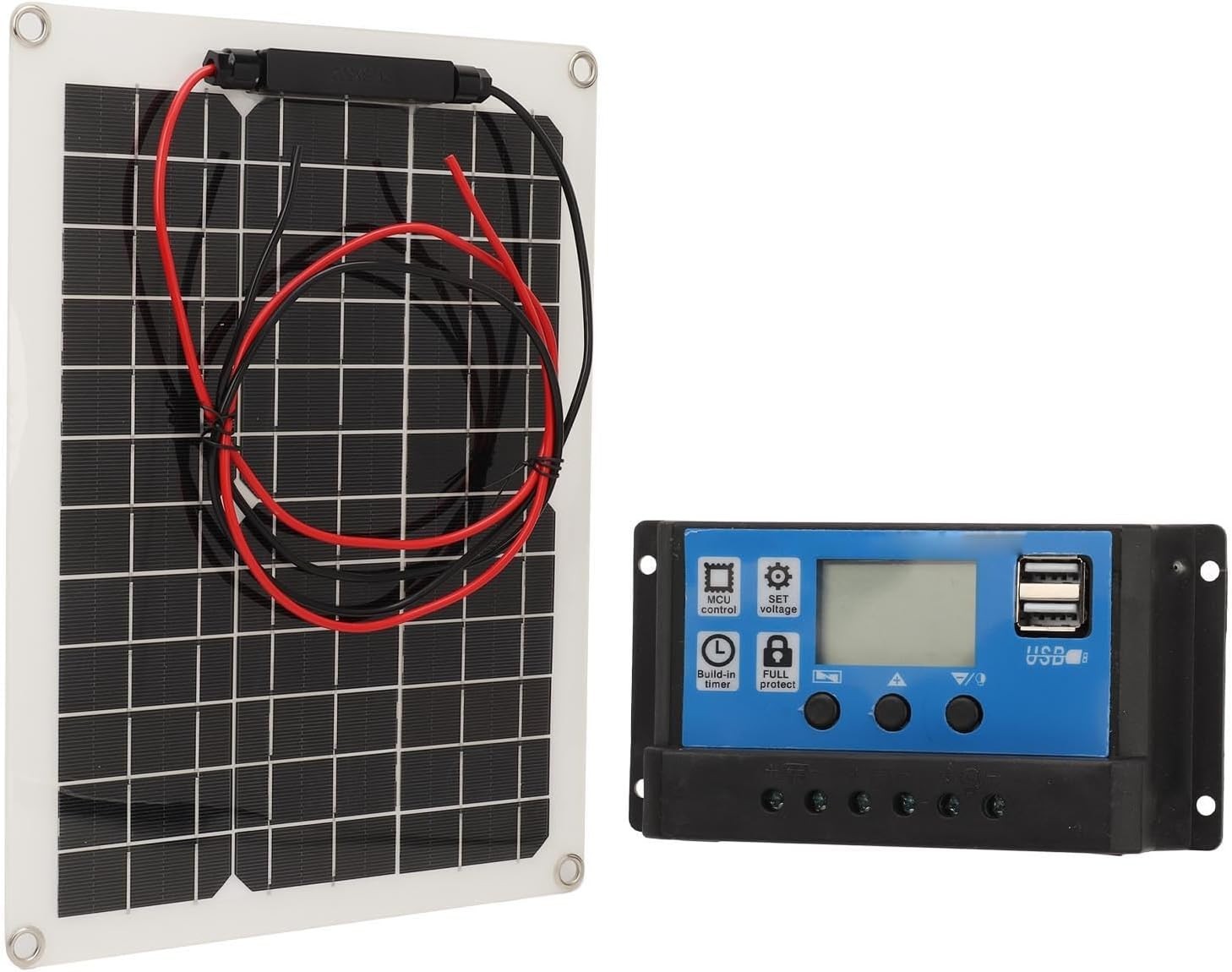 300W Solar Panel Kit DC 12V 24V 50A High Efficiency Solar Charger Waterproof…