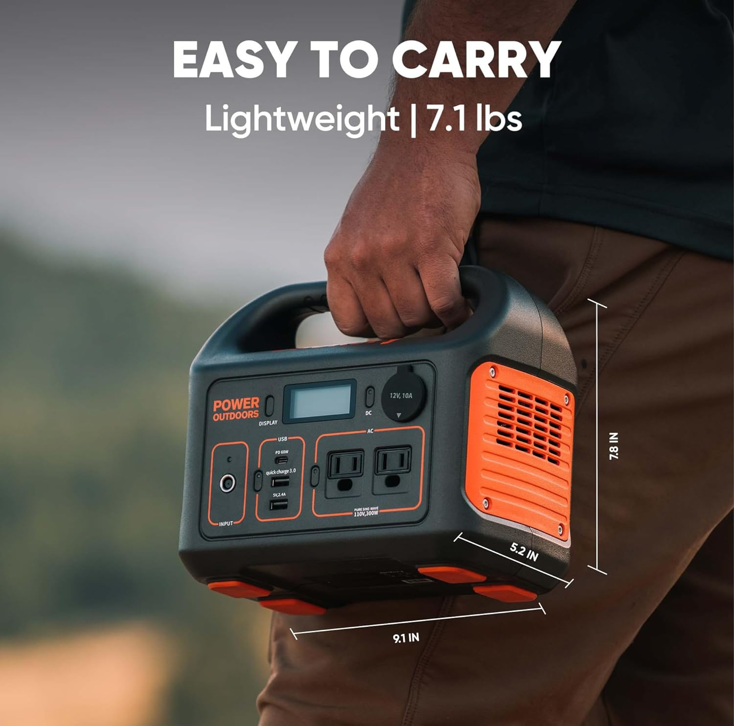Portable Power Station Explorer 300, 293Wh Backup Lithium Battery, Solar Generat