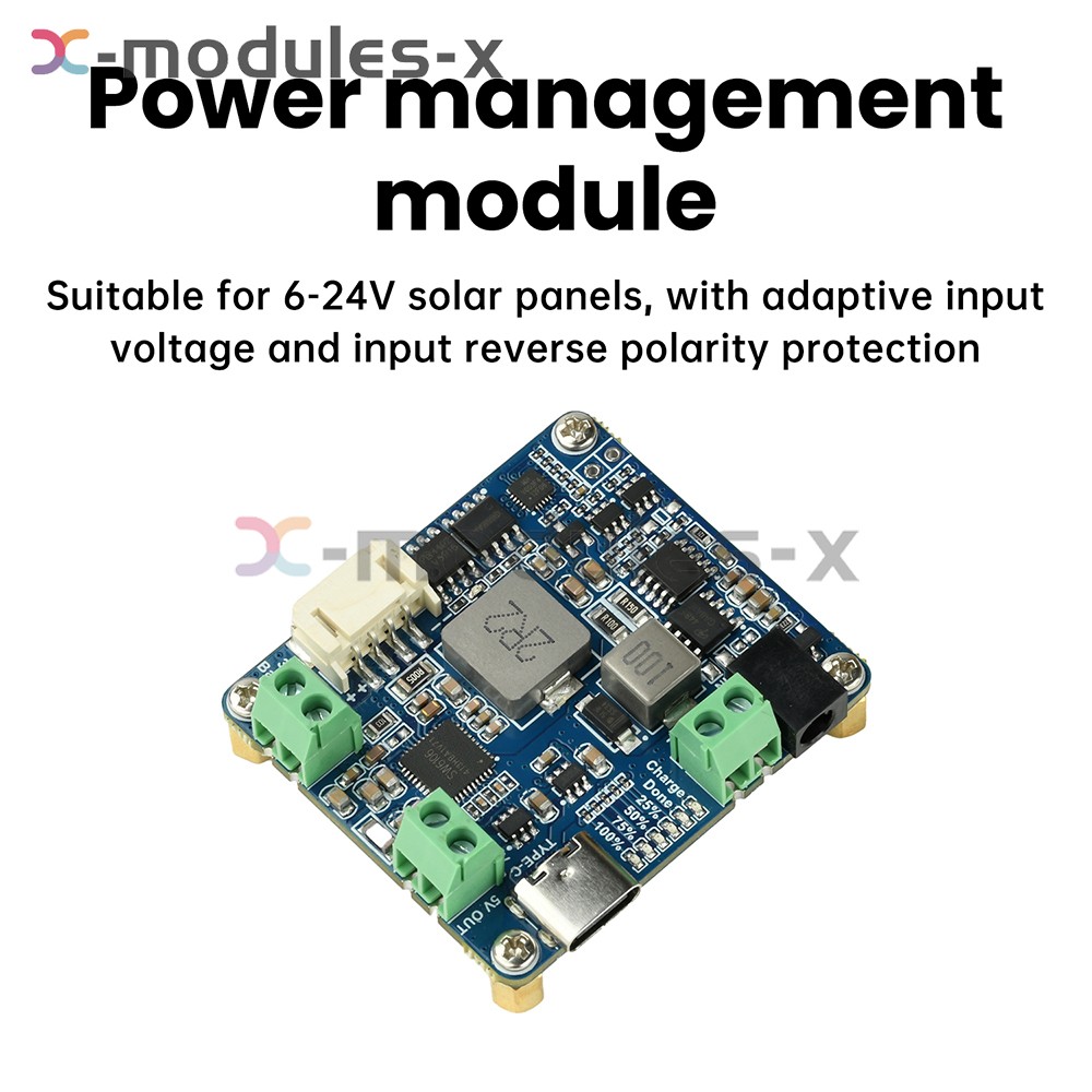 6-24V Solar Panel Power Management Module 5V 3A Supports MPPT, PD QC FCP SFCP
