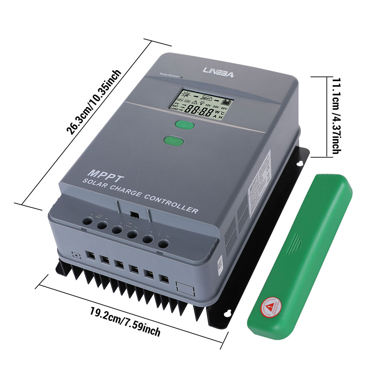 MPPT Solar Charge Controller Solar Panel Battery Regulator 12/24V Auto 100A LCD