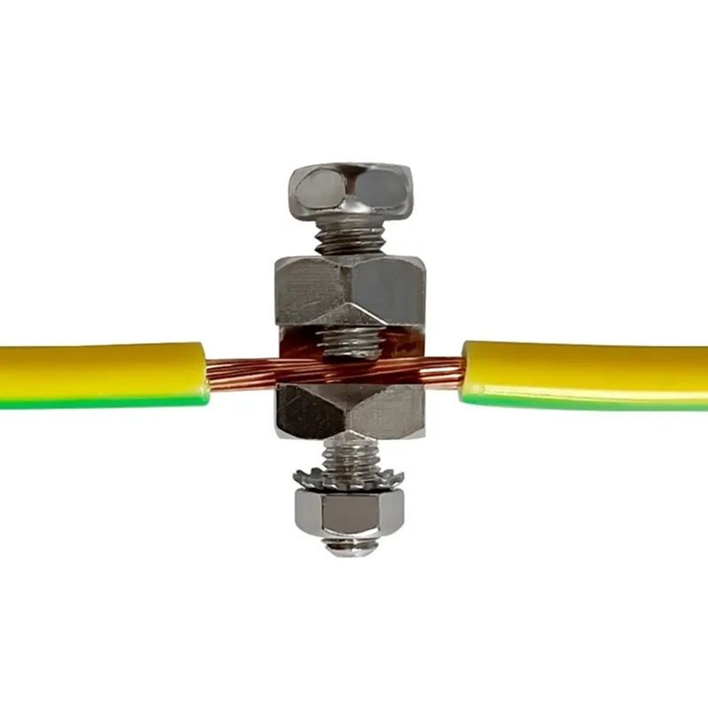 2X Solar Grounding Lug Solar Panel Fasteners Wire Clip Protection Grounding