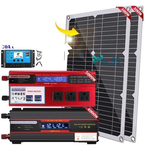 100W Portable Foldable Solar Panel Kit, Compact 18.9x26in Design 5.3lb with S…