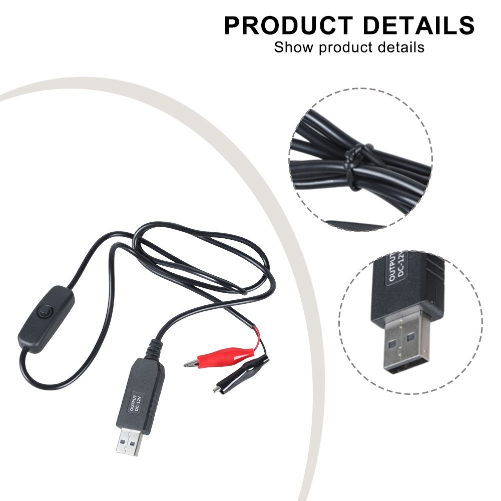 1M USB Male Adapter with Switch for Reliable Power Supply Across Devices