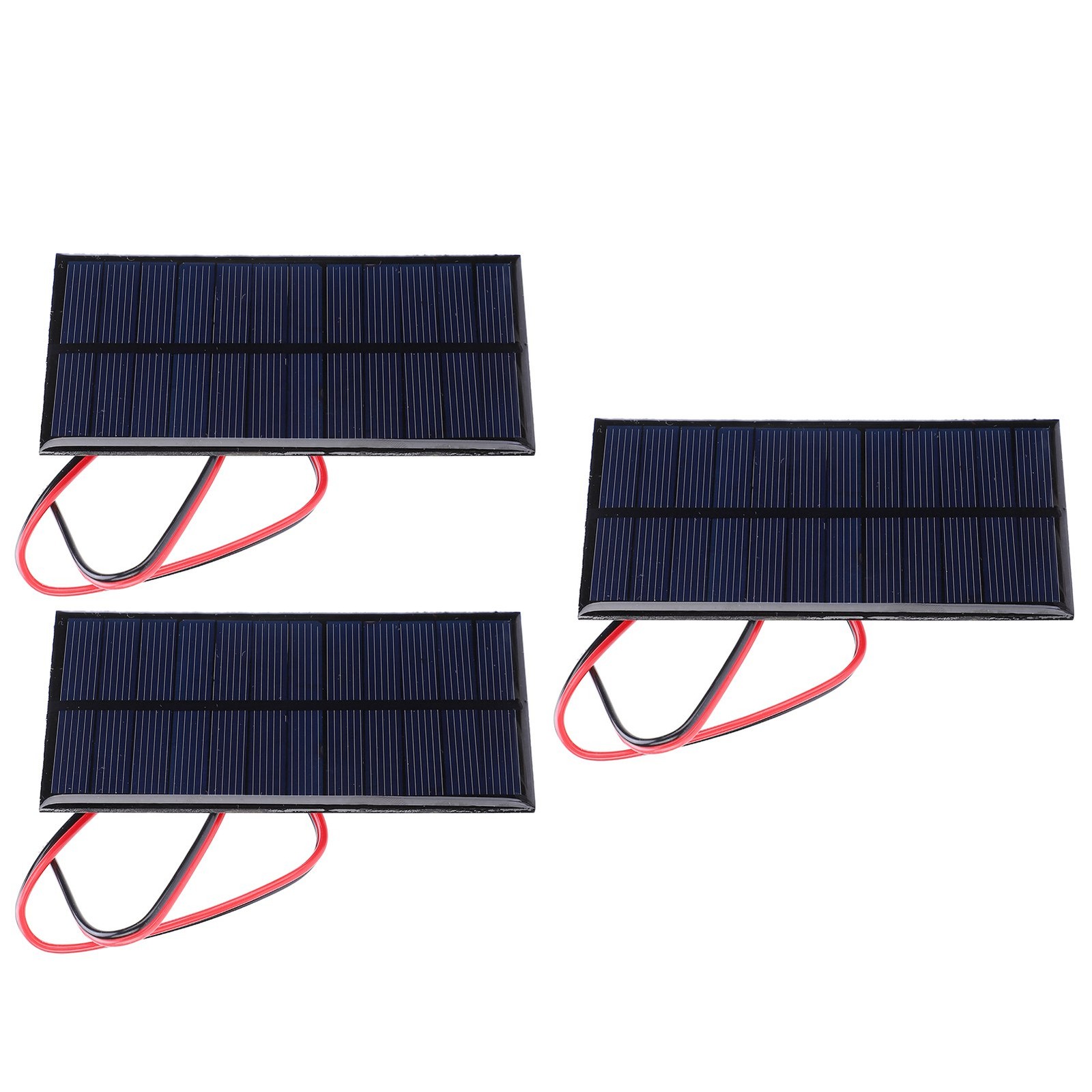 3pcs DC 6V 1W Solar Panel Cell Power Module Polycrystalline Silicon Solar Pa CET