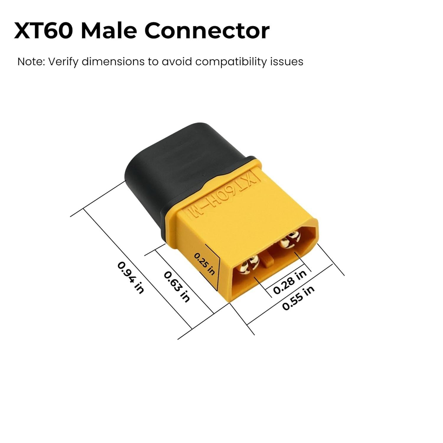 XT60 to XT90 Adapter Cable 10AWG 3FT, XT60 Male to XT90 Female Connector Sili…