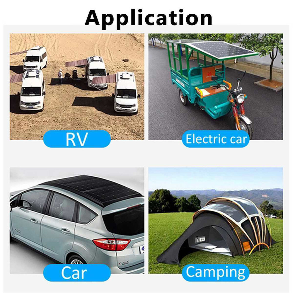 200 W Solar Panel Kit 100A 12V Battery Charger Controller Caravan Boat Camping