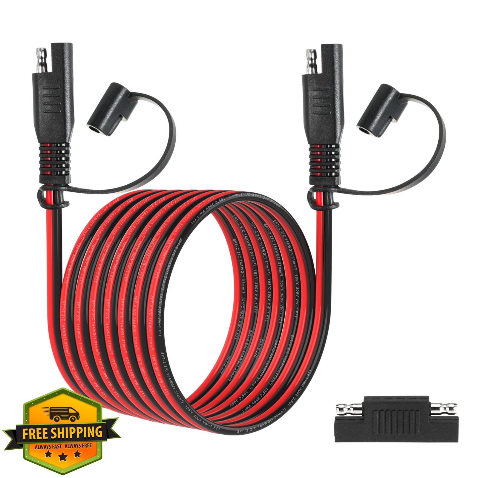 unrulysoul 12FT 16AWG SAE Extension Cable