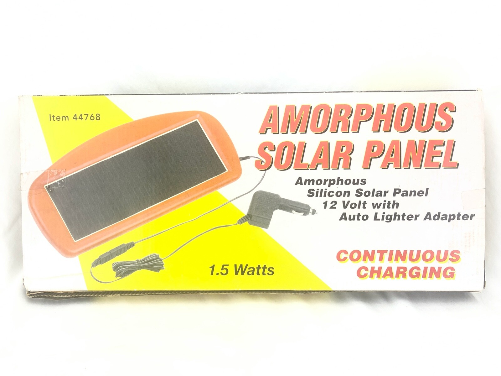 Amorphous Solar Panel 44768 1.5 Watt Trickle Charger
