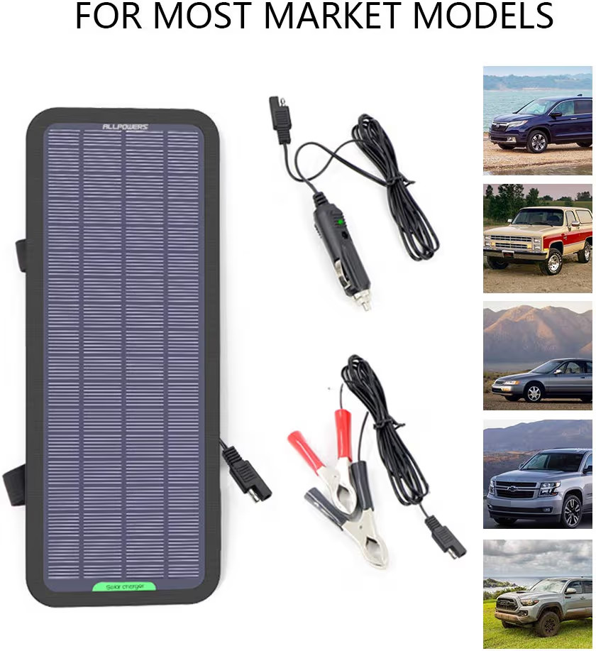 ALLPOWERS 18V 12V 5W Portable Solar Panel Car Boat Power Solar Panel Battery Cha
