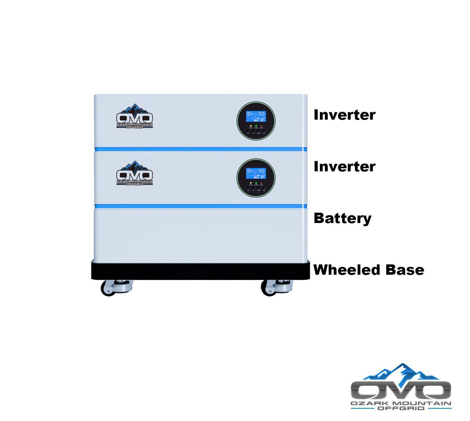 8KW OMO All-In-One Customizable Stacking Inverter/Battery System 120/240 11000W