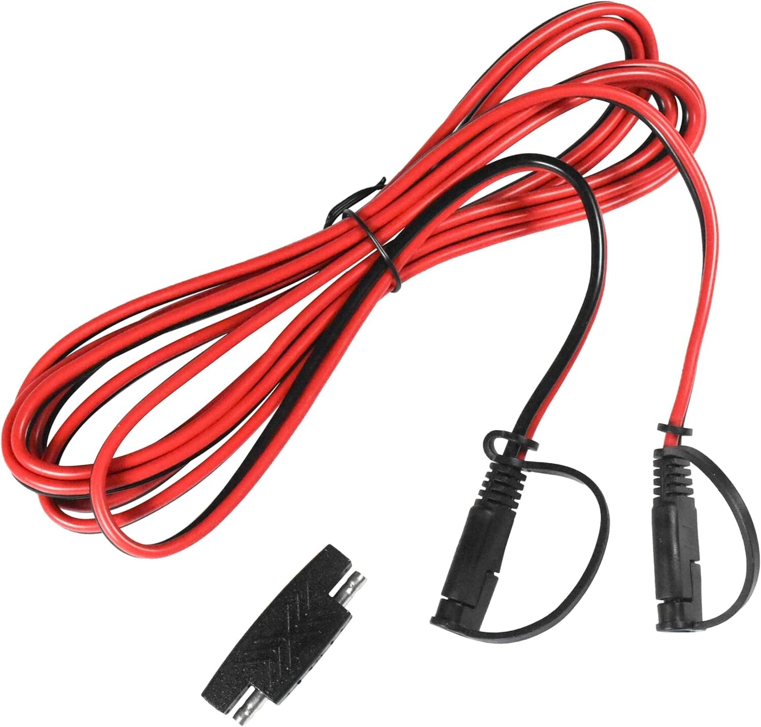 9Ft SAE to SAE Extension Cable Connector 16AWG with SAE Polarity Reverse Adapter