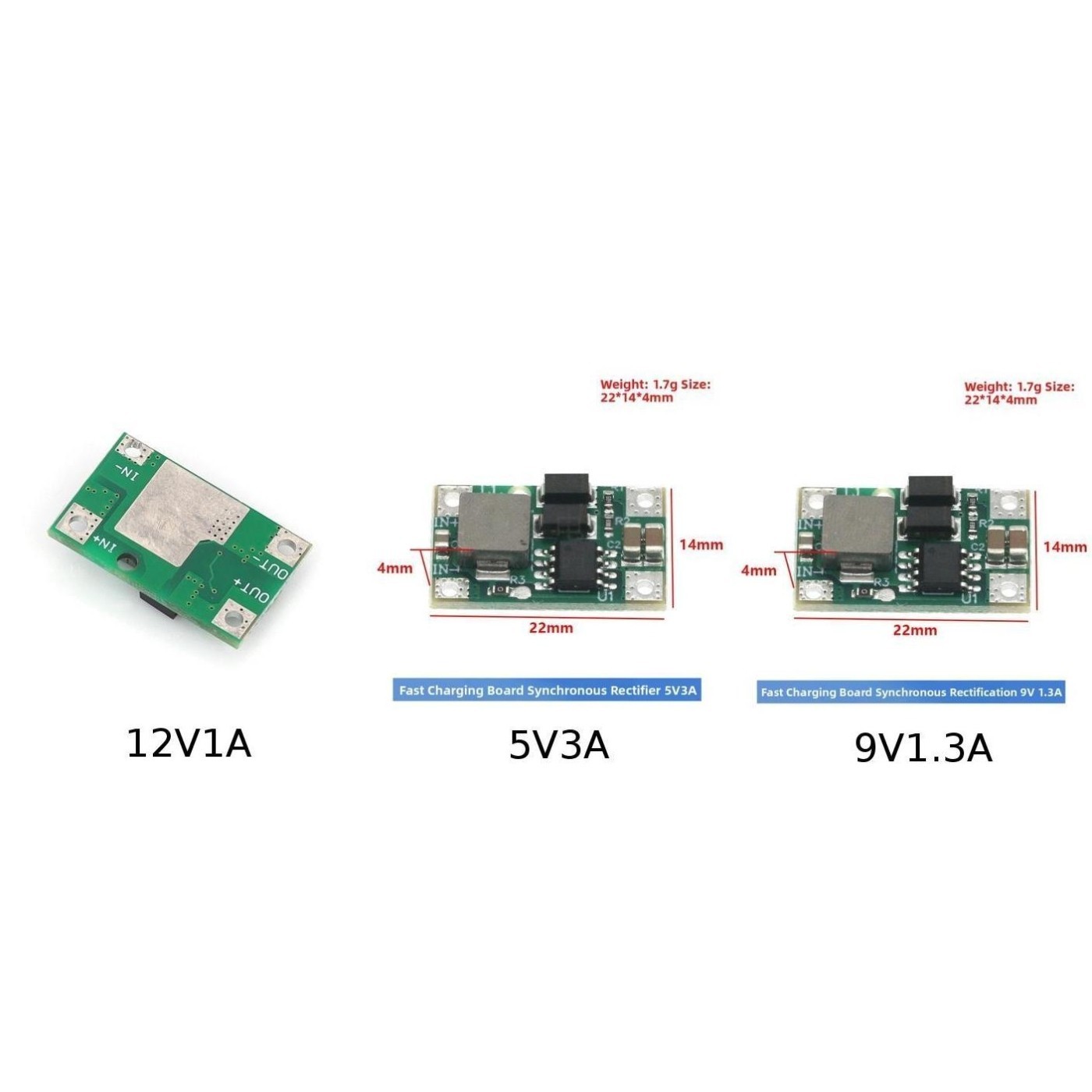 3PCS 5V Step-Up Module DC 3-5V Input 3.5A Output for Custom Power Bank Assembly