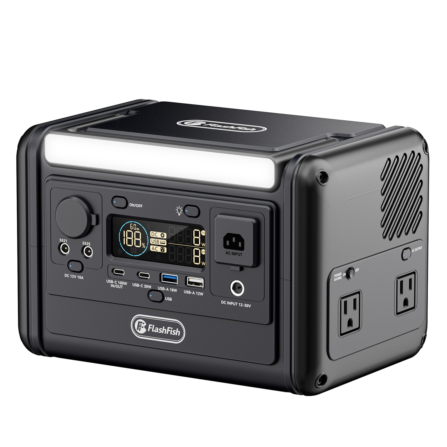 Flashfish 230Wh T300PRO Portable Power Station 300W Solar Generator LFP Battery