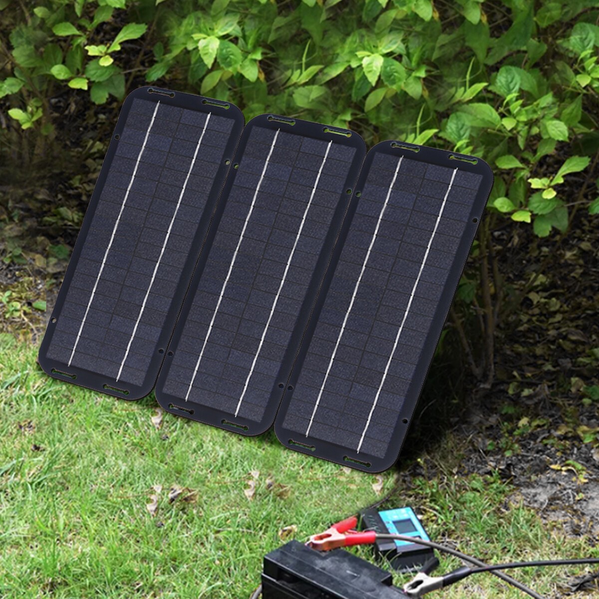 30W 12V Solar Battery Charger & Maintainer, Waterproof Trickle Charging Kit USA